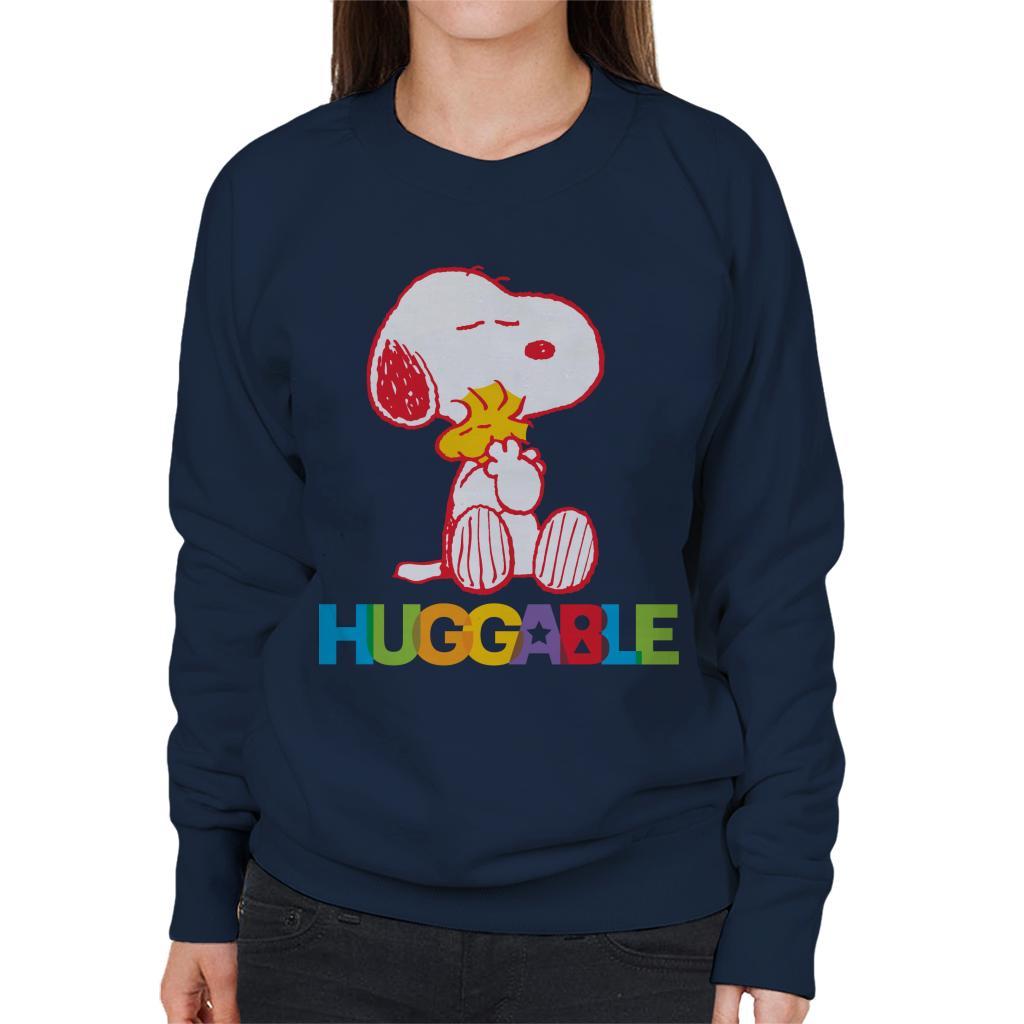 Peanuts Rainbow Huggable Snoopy & Woodstock Women's Sweatshirt-ALL + EVERY