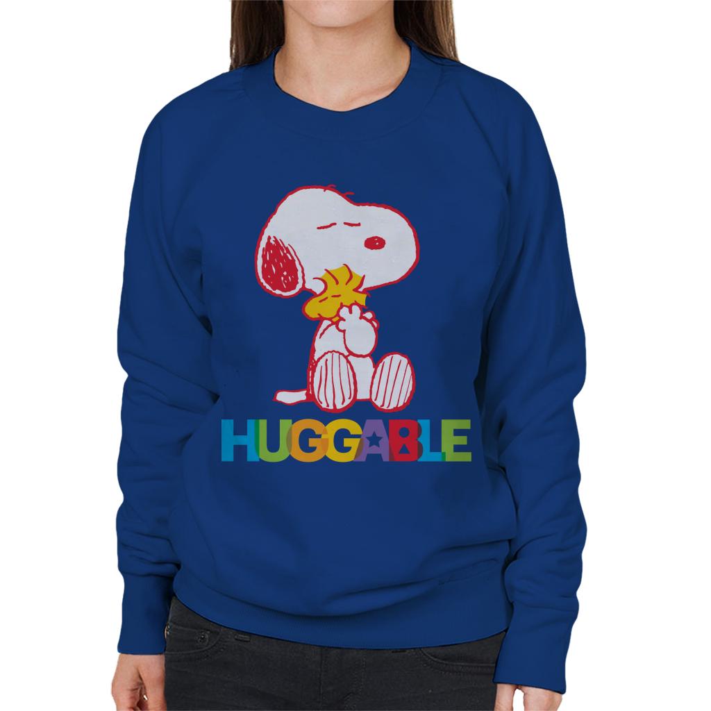 Peanuts Rainbow Huggable Snoopy & Woodstock Women's Sweatshirt-ALL + EVERY