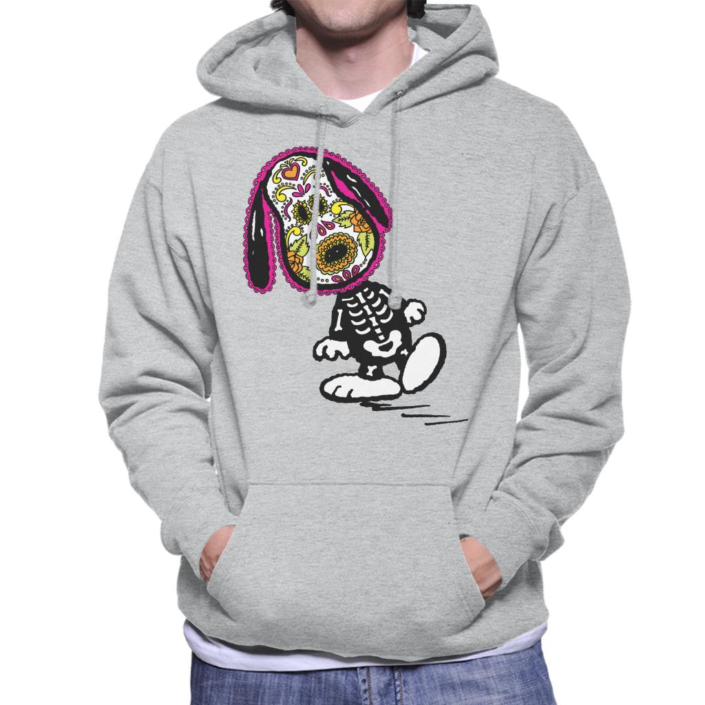 Peanuts Cinco De Mayo Skeleton Snoopy Men's Hooded Sweatshirt-ALL + EVERY