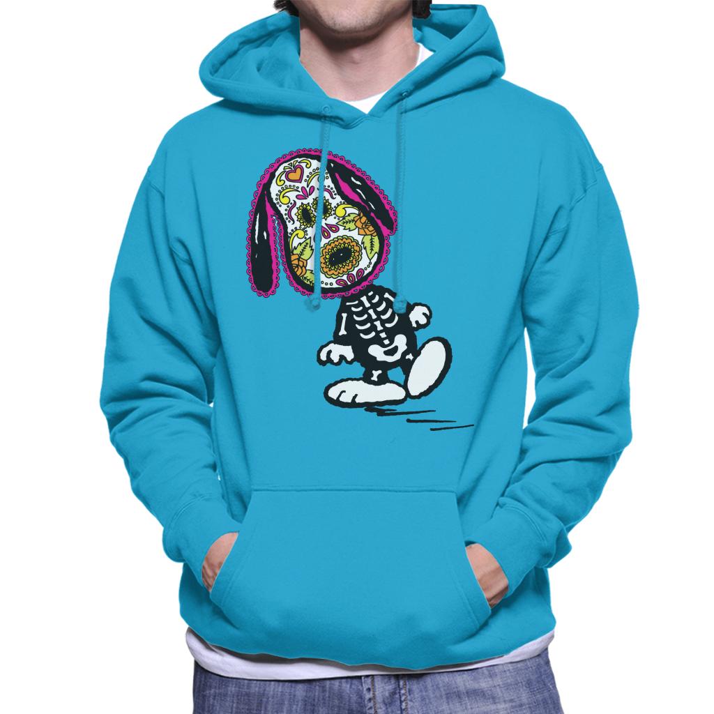 Peanuts Cinco De Mayo Skeleton Snoopy Men's Hooded Sweatshirt-ALL + EVERY