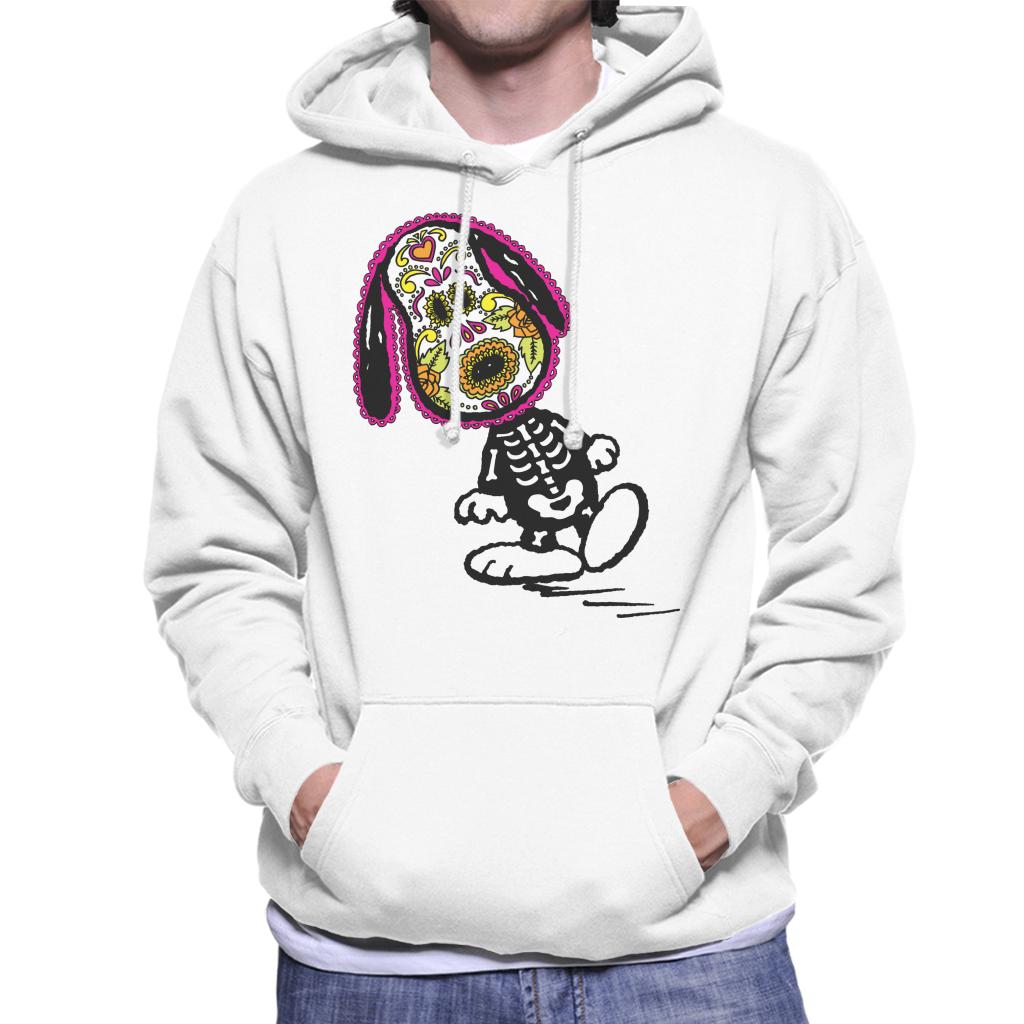 Peanuts Cinco De Mayo Skeleton Snoopy Men's Hooded Sweatshirt-ALL + EVERY