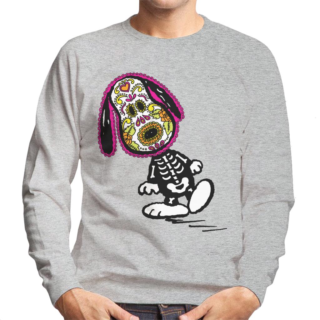 Peanuts Cinco De Mayo Skeleton Snoopy Men's Sweatshirt-ALL + EVERY
