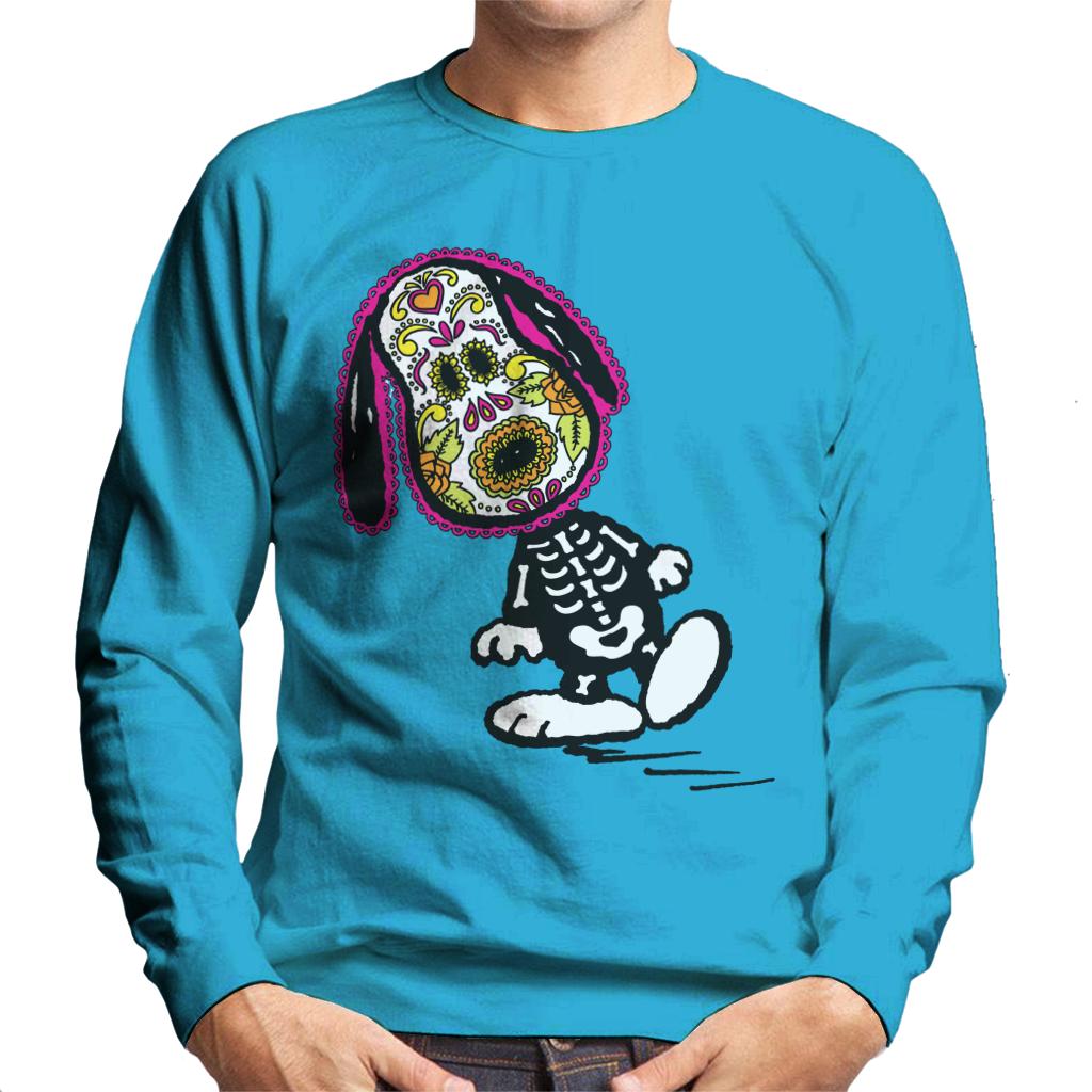 Peanuts Cinco De Mayo Skeleton Snoopy Men's Sweatshirt-ALL + EVERY