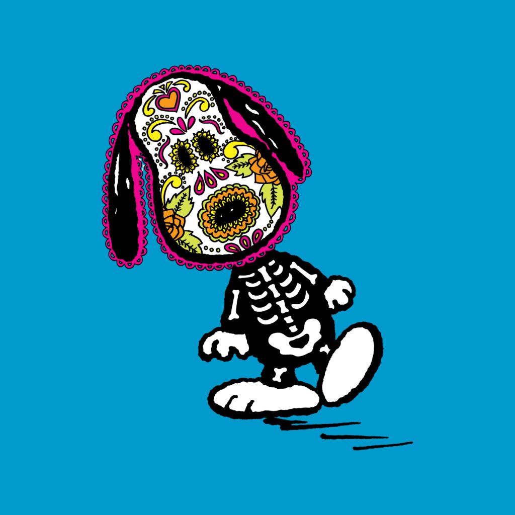 Peanuts Cinco De Mayo Skeleton Snoopy Men's T-Shirt-ALL + EVERY