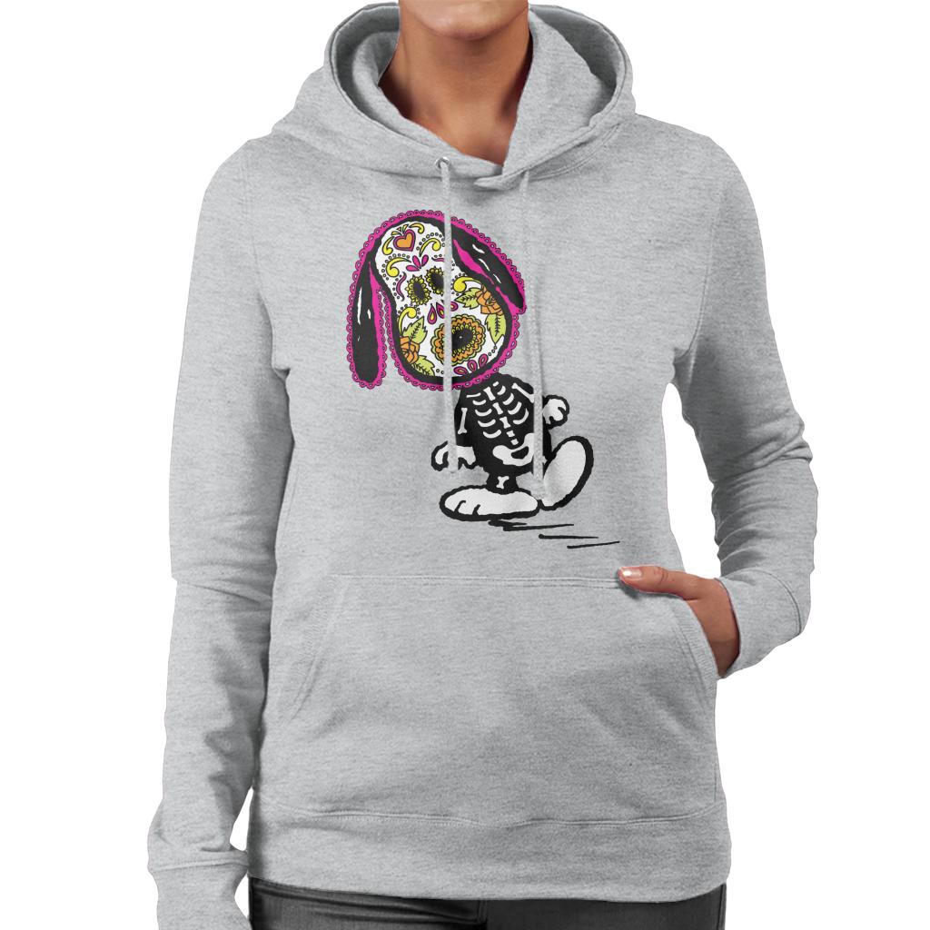 Peanuts Cinco De Mayo Skeleton Snoopy Women's Hooded Sweatshirt-ALL + EVERY