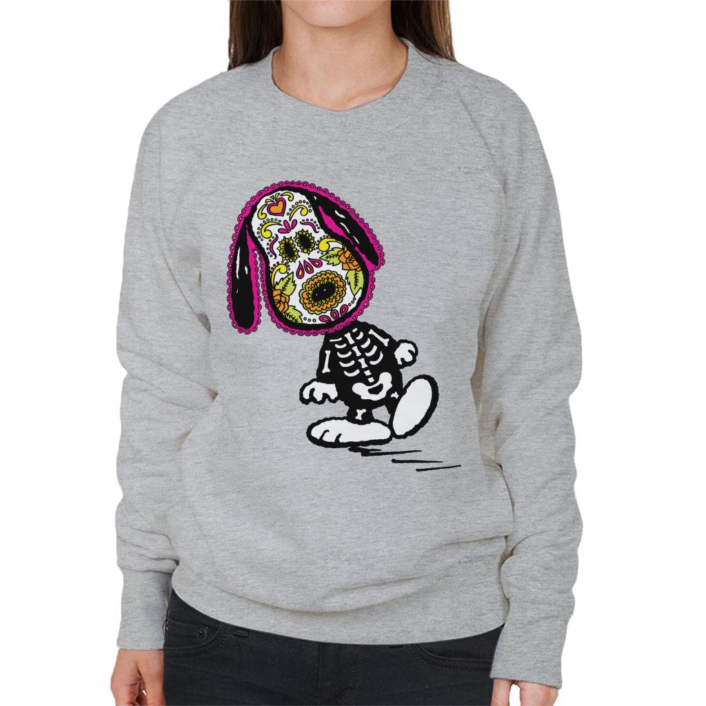 Peanuts Cinco De Mayo Skeleton Snoopy Women's Sweatshirt-ALL + EVERY