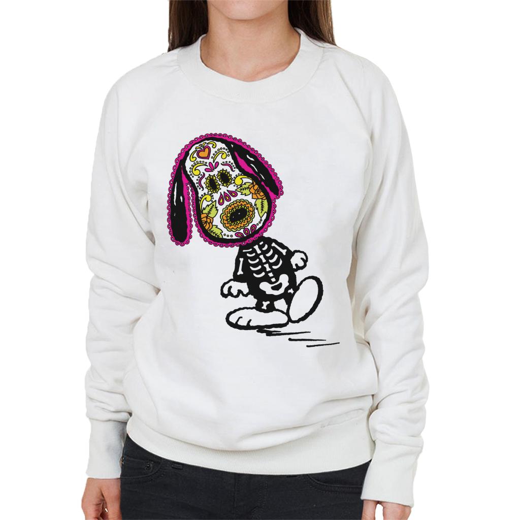 Peanuts Cinco De Mayo Skeleton Snoopy Women's Sweatshirt-ALL + EVERY