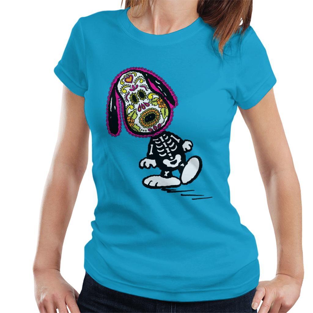 Peanuts Cinco De Mayo Skeleton Snoopy Women's T-Shirt-ALL + EVERY