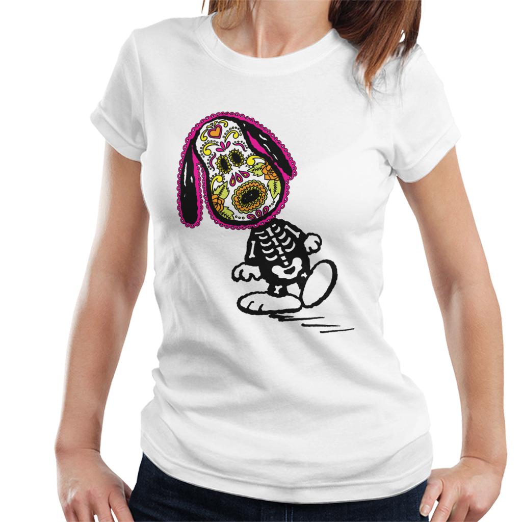 Peanuts Cinco De Mayo Skeleton Snoopy Women's T-Shirt-ALL + EVERY
