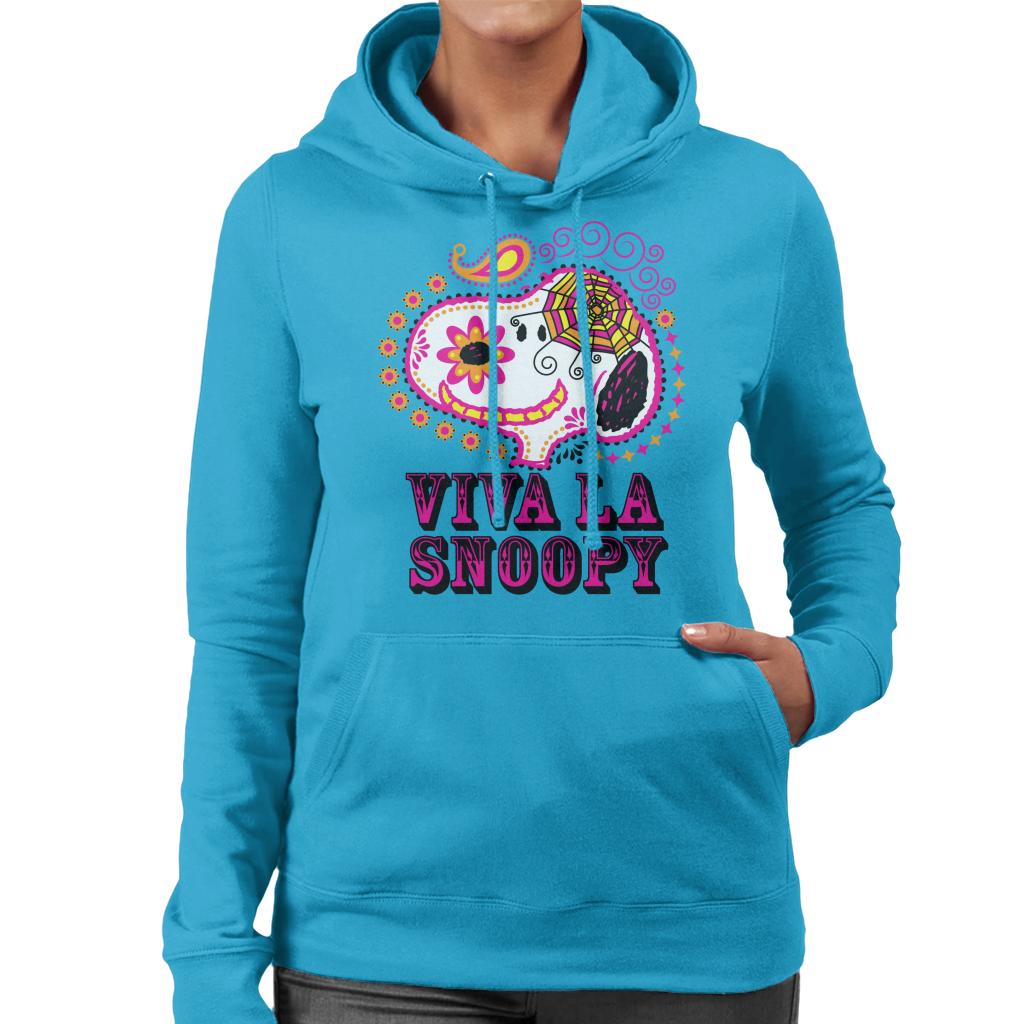 Peanuts Viva La Snoopy Women's Hooded Sweatshirt-ALL + EVERY