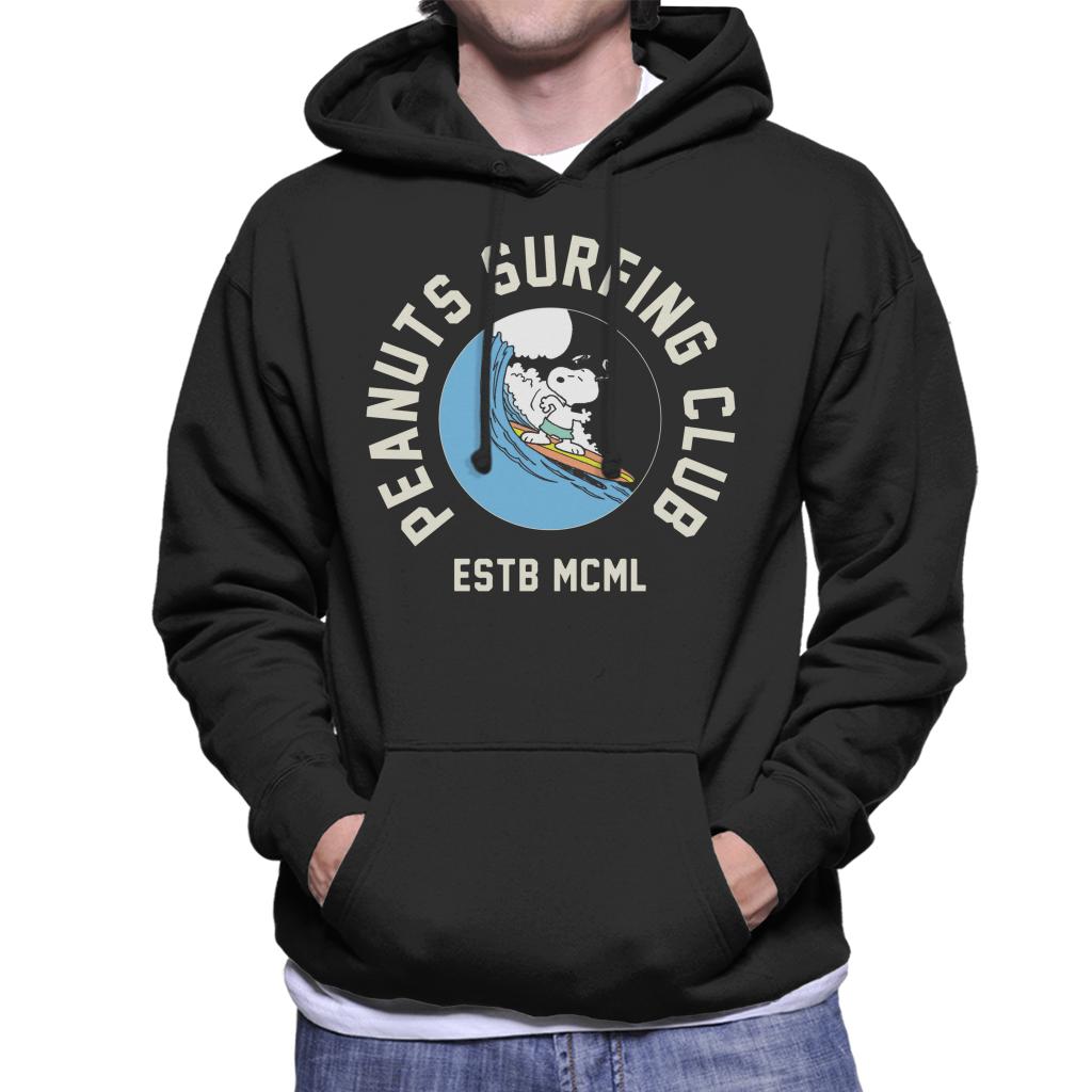 Peanuts-Surfing-Club-Mens-Hooded-Sweatshirt