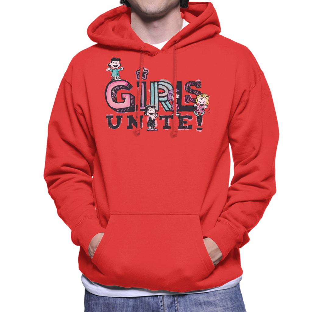 Peanuts Girls Unite Marcie Men's Hooded Sweatshirt-ALL + EVERY