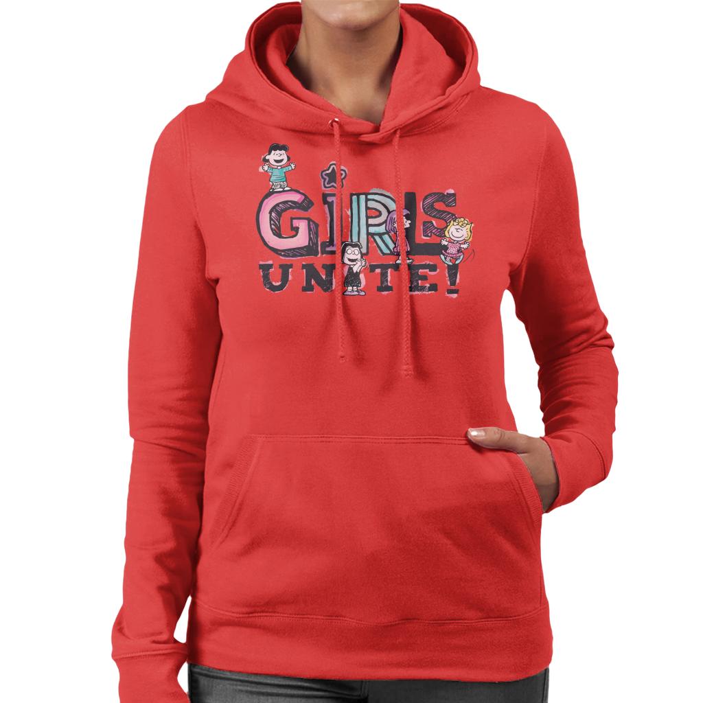 Peanuts Girls Unite Marcie Women's Hooded Sweatshirt-ALL + EVERY