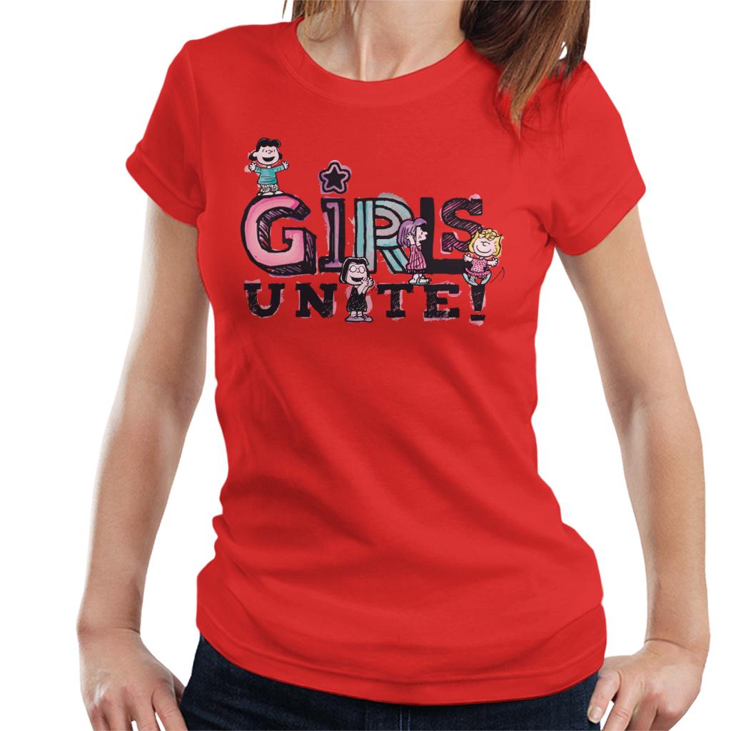 Peanuts Girls Unite Marcie Women's T-Shirt-ALL + EVERY