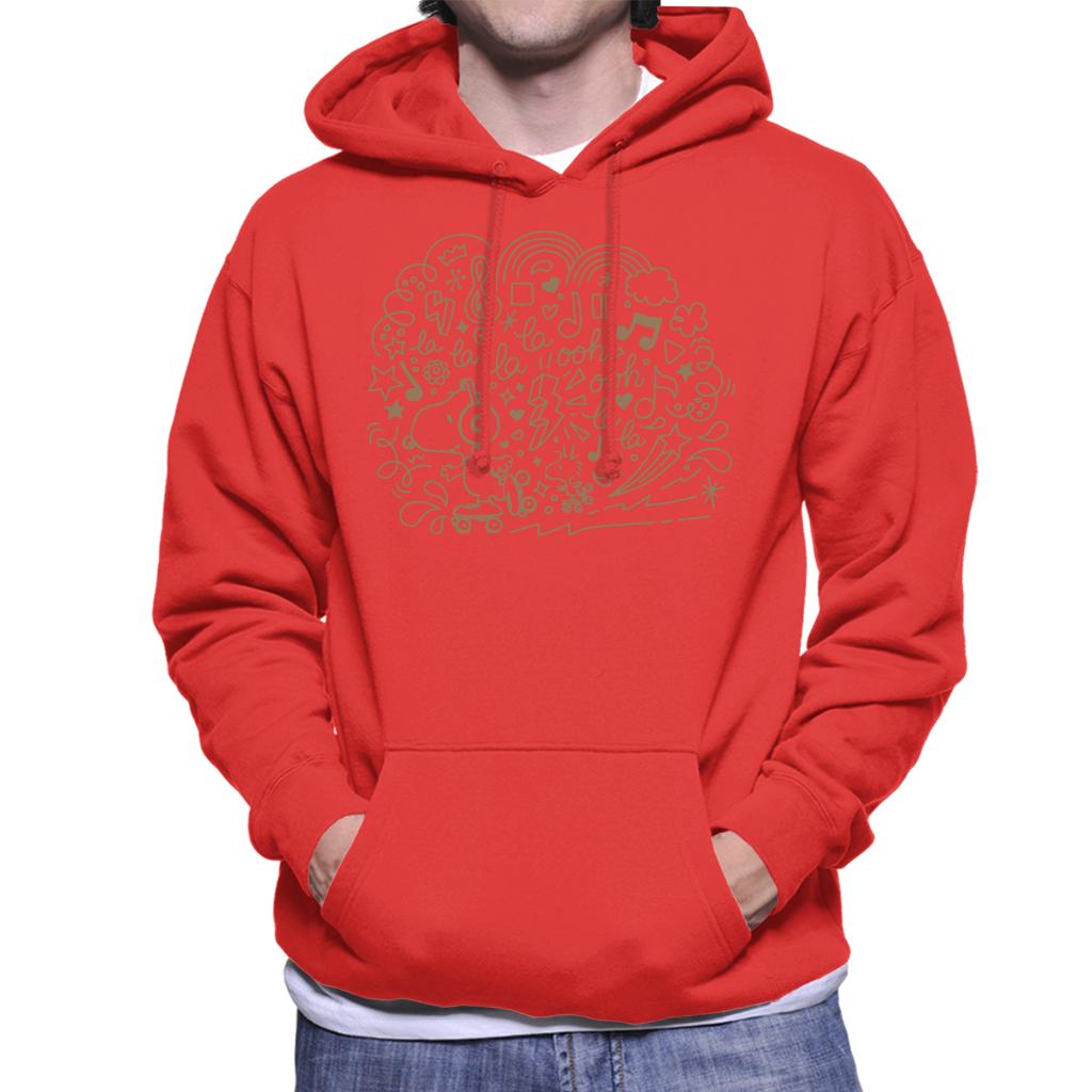 Peanuts Snoopy Skating And Listening To Music Men's Hooded Sweatshirt-ALL + EVERY