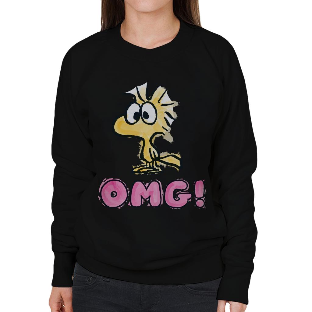 Peanuts-Woodstock-OMG-Womens-Sweatshirt