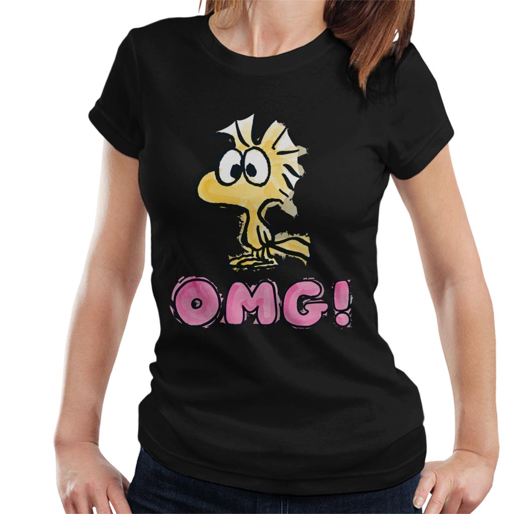 Peanuts-Woodstock-OMG-Womens-T-Shirt