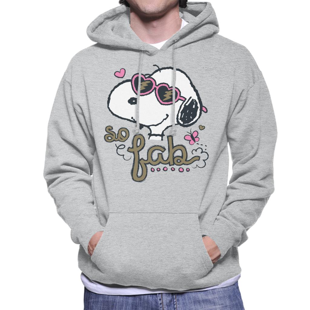 Peanuts Snoopy So Fab Men's Hooded Sweatshirt-ALL + EVERY