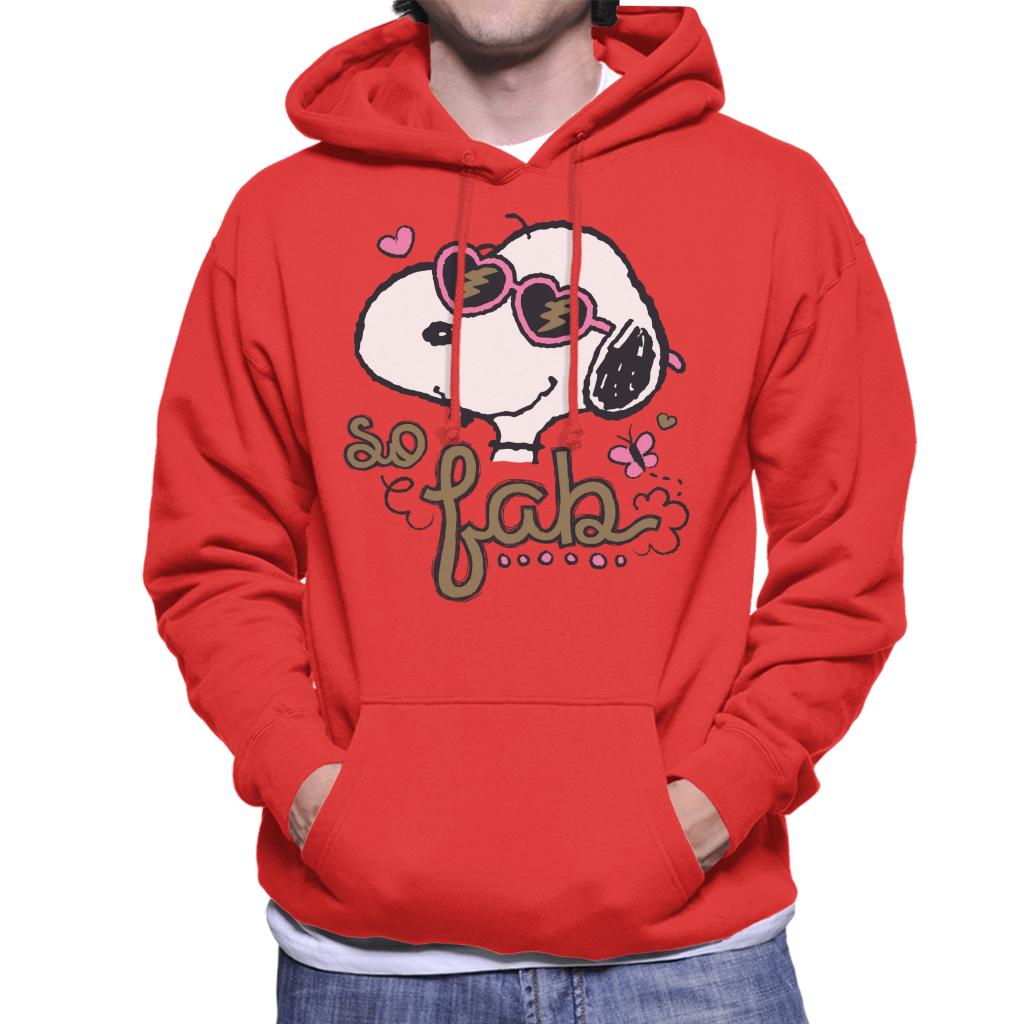 Peanuts Snoopy So Fab Men's Hooded Sweatshirt-ALL + EVERY