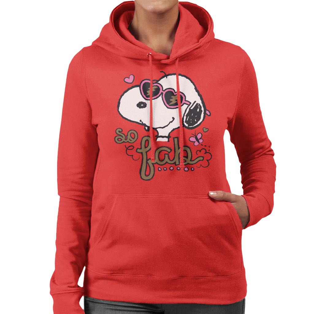 Peanuts Snoopy So Fab Women's Hooded Sweatshirt-ALL + EVERY