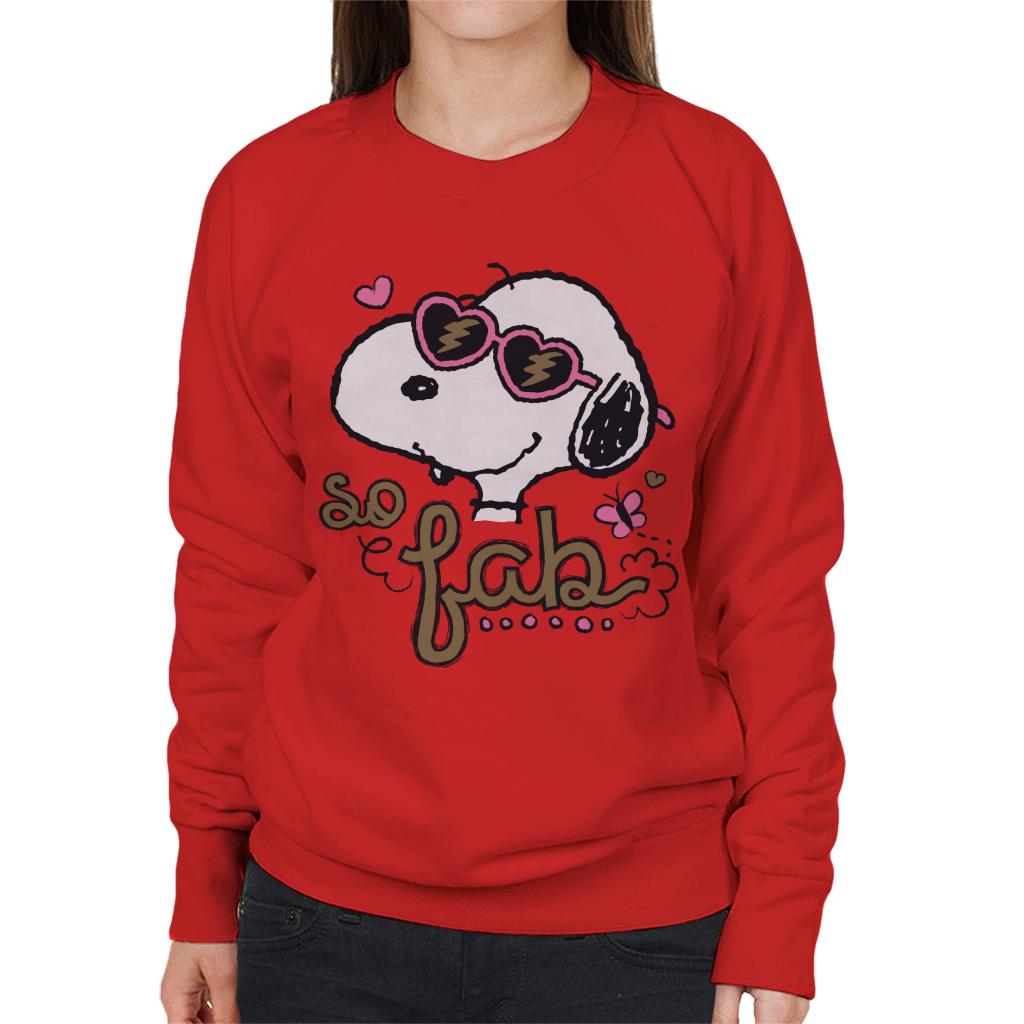 Peanuts Snoopy So Fab Women's Sweatshirt-ALL + EVERY