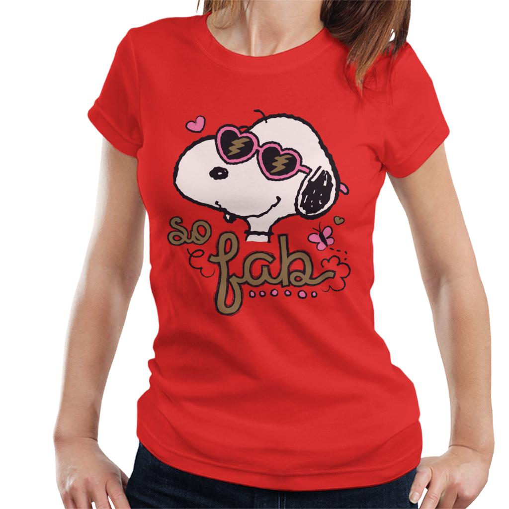 Peanuts Snoopy So Fab Women's T-Shirt-ALL + EVERY