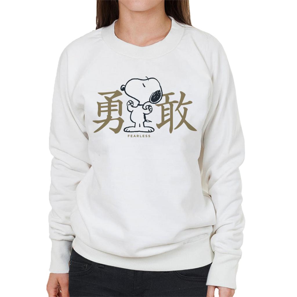 Peanuts Snoopy Fearless Women's Sweatshirt-ALL + EVERY