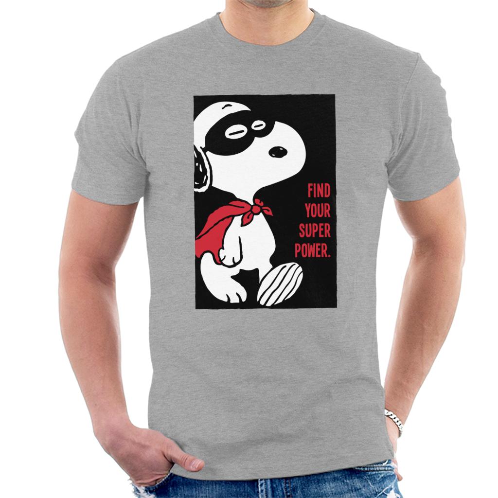 Peanuts-Snoopy-Find-Your-Super-Power-Mens-T-Shirt