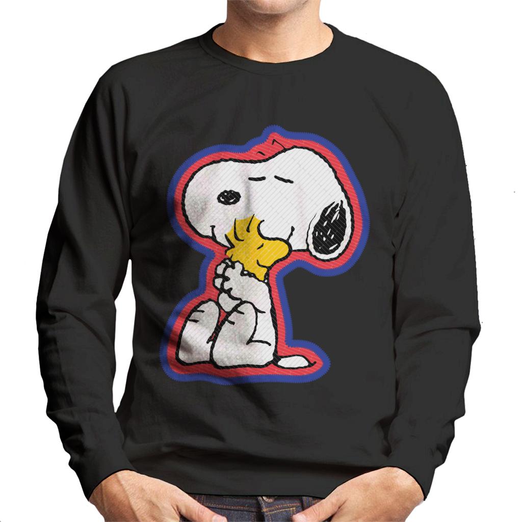 Peanuts-Snoopy-Hugging-Woodstock-Mens-Sweatshirt