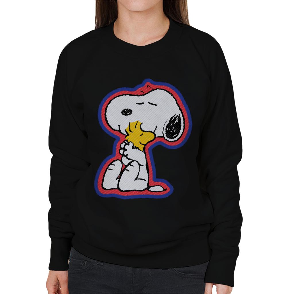 Peanuts-Snoopy-Hugging-Woodstock-Womens-Sweatshirt