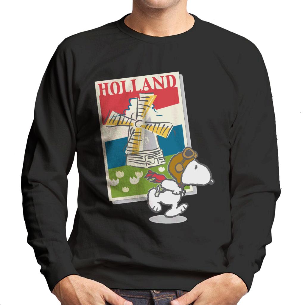 Peanuts-Snoopy-In-Holland-Mens-Sweatshirt