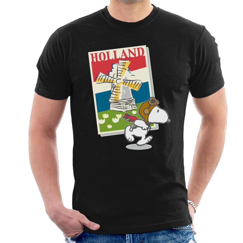 Peanuts-Snoopy-In-Holland-Mens-T-Shirt