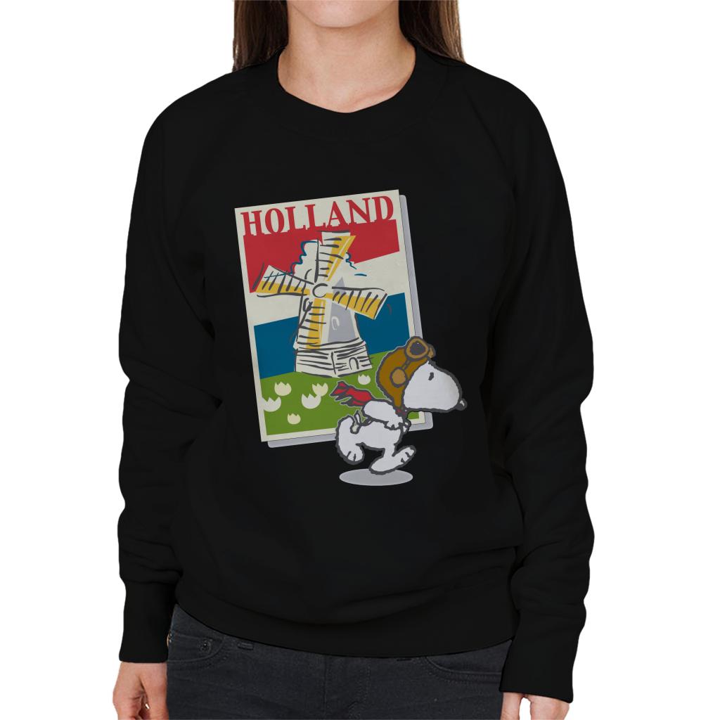 Peanuts-Snoopy-In-Holland-Womens-Sweatshirt