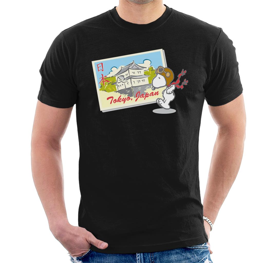 Peanuts-Snoopy-In-Tokyo-Japan-Mens-T-Shirt