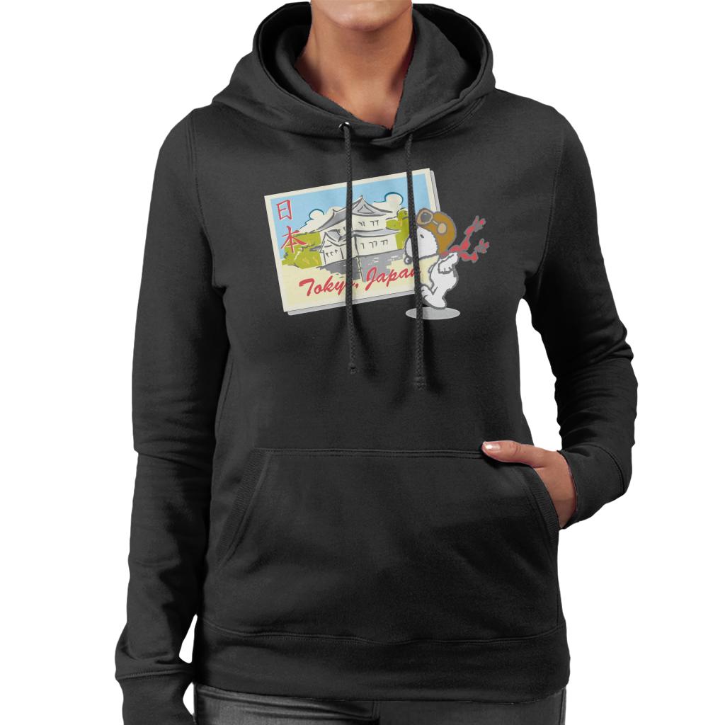 Peanuts-Snoopy-In-Tokyo-Japan-Womens-Hooded-Sweatshirt