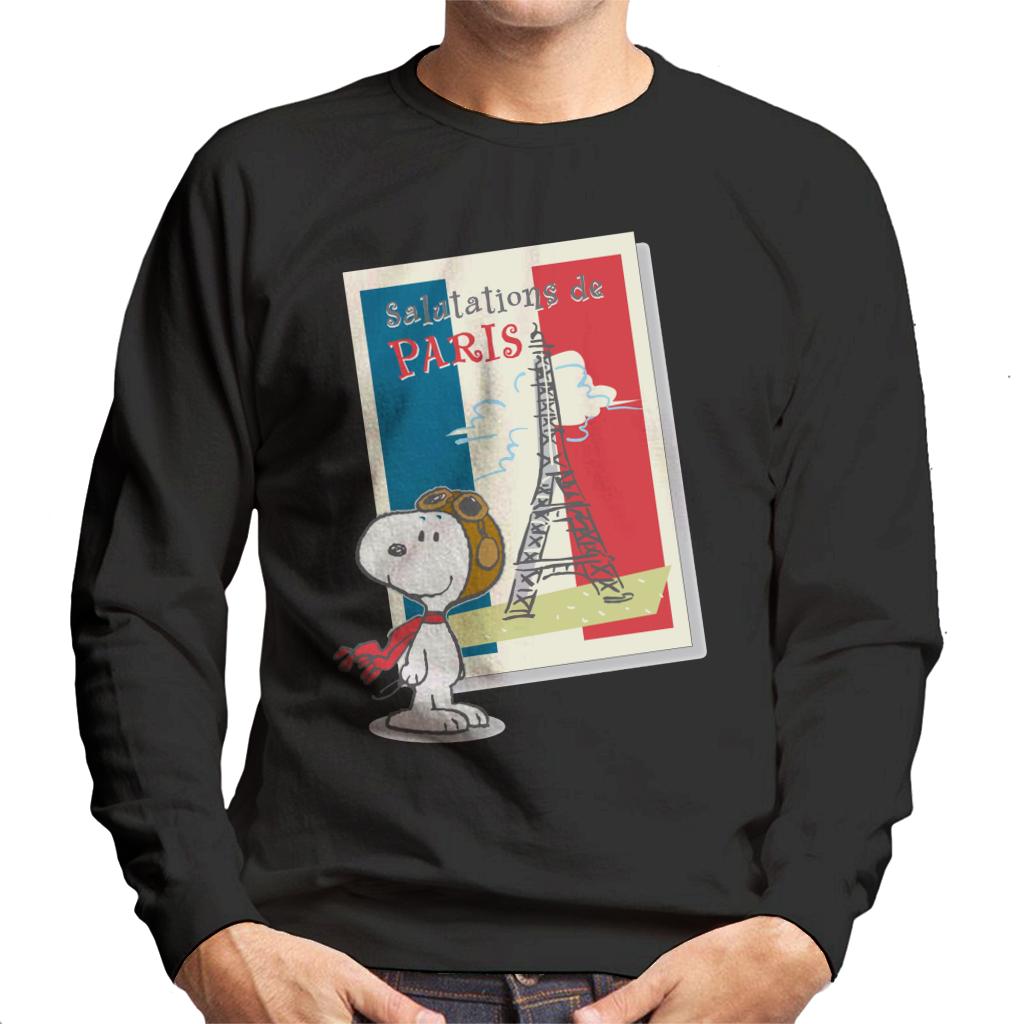Peanuts-Snoopy-In-Paris-Mens-Sweatshirt