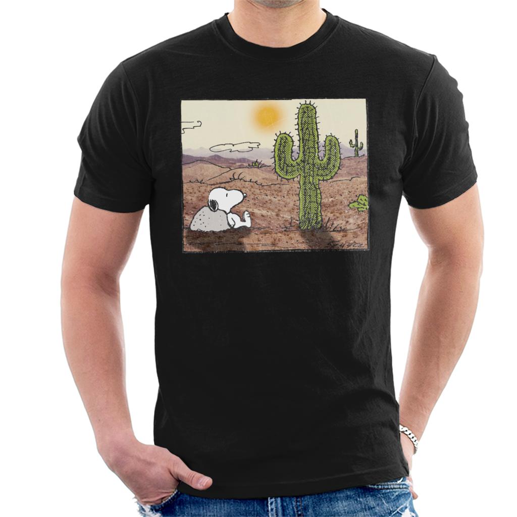 Peanuts-Snoopy-Cactus-In-The-Desert-Mens-T-Shirt