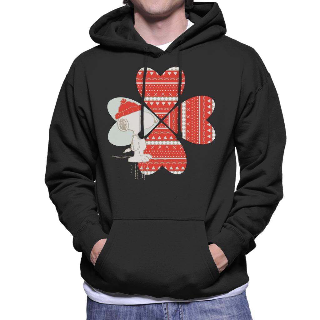 Peanuts-Snoopy-Red-Hat-Design-Mens-Hooded-Sweatshirt