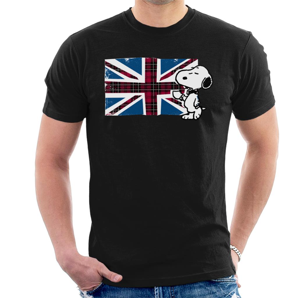 Peanuts-Snoopy-Union-Jack-And-Tea-Mens-T-Shirt