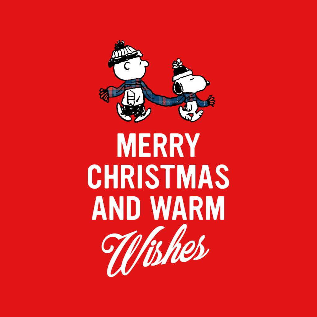 Peanuts Christmas And Warm Wishes Men's T-Shirt-ALL + EVERY