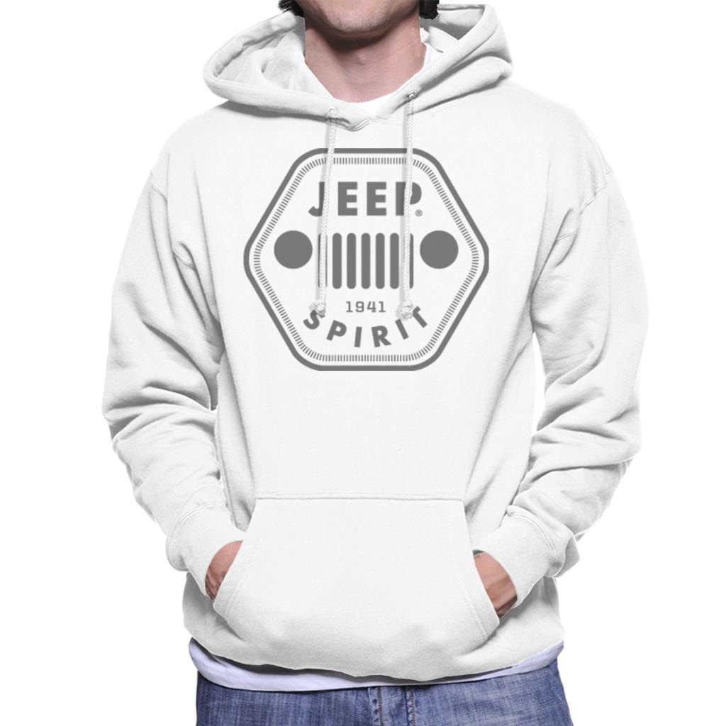 Jeep 1941 Spirit Logo Men's Hooded Sweatshirt-ALL + EVERY