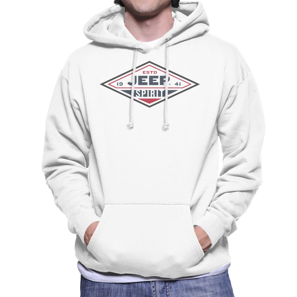 Jeep Estd 1941 Spirit Logo Men's Hooded Sweatshirt-ALL + EVERY