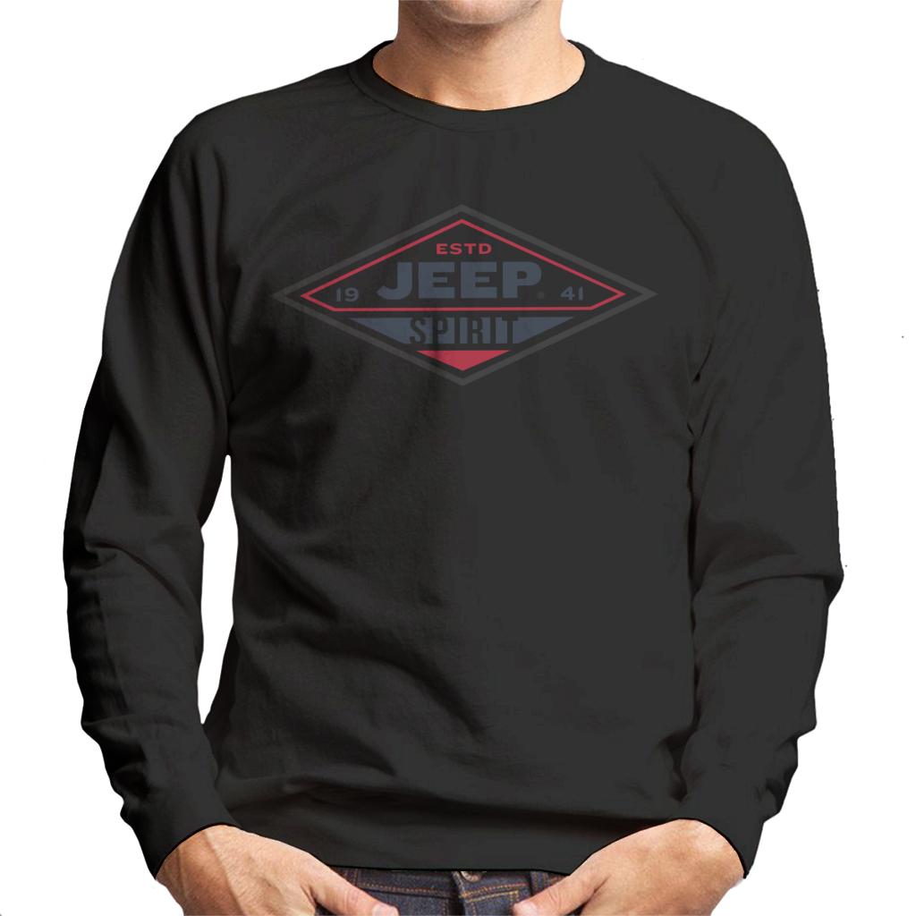 Jeep Estd 1941 Spirit Logo Men's Sweatshirt-ALL + EVERY