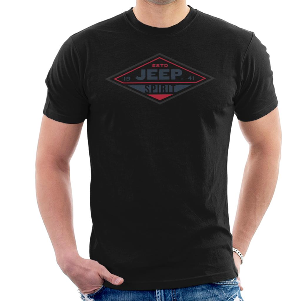 Jeep Estd 1941 Spirit Logo Men's T-Shirt-ALL + EVERY