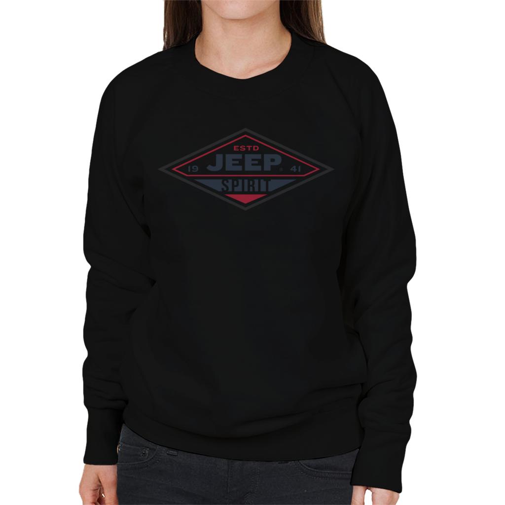 Jeep Estd 1941 Spirit Logo Women's Sweatshirt-ALL + EVERY