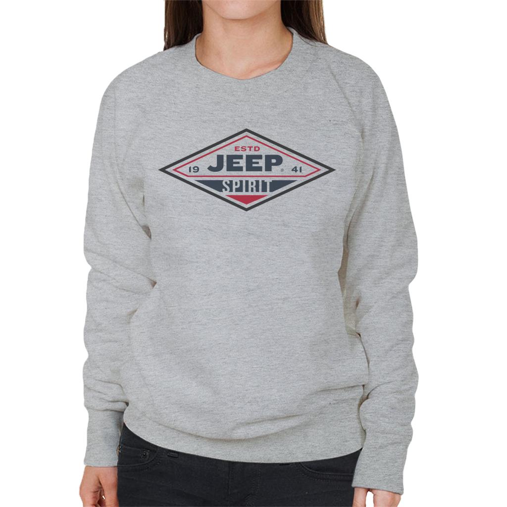 Jeep Estd 1941 Spirit Logo Women's Sweatshirt-ALL + EVERY