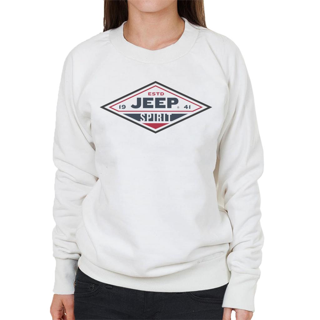 Jeep Estd 1941 Spirit Logo Women's Sweatshirt-ALL + EVERY