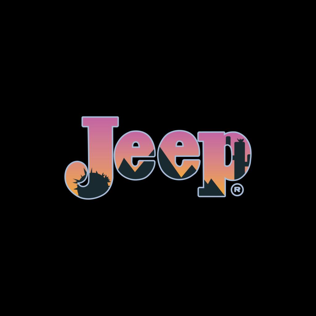 Jeep Desert Sunset Silhouette Logo Men's Sweatshirt-ALL + EVERY