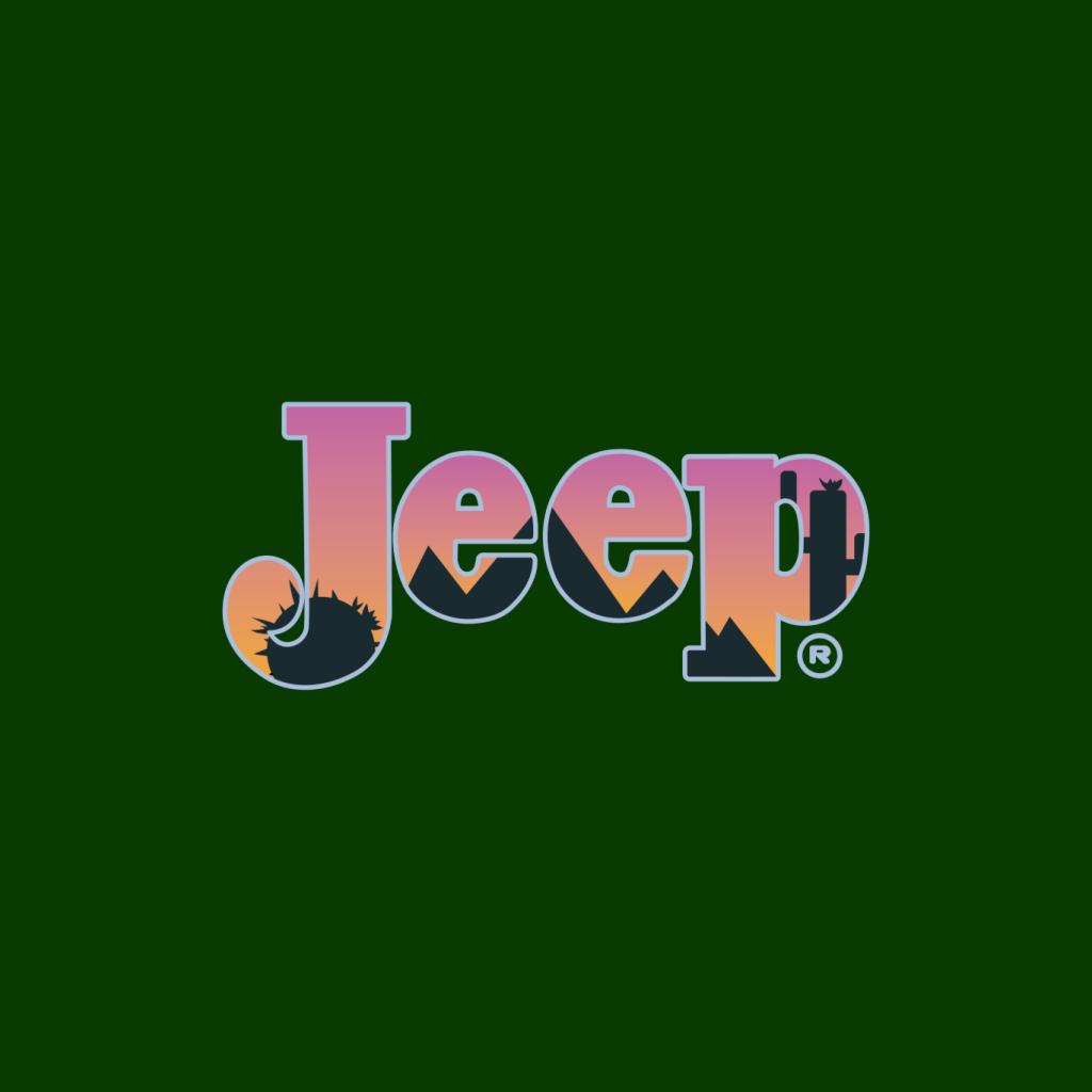 Jeep Desert Sunset Silhouette Logo Women's T-Shirt-ALL + EVERY