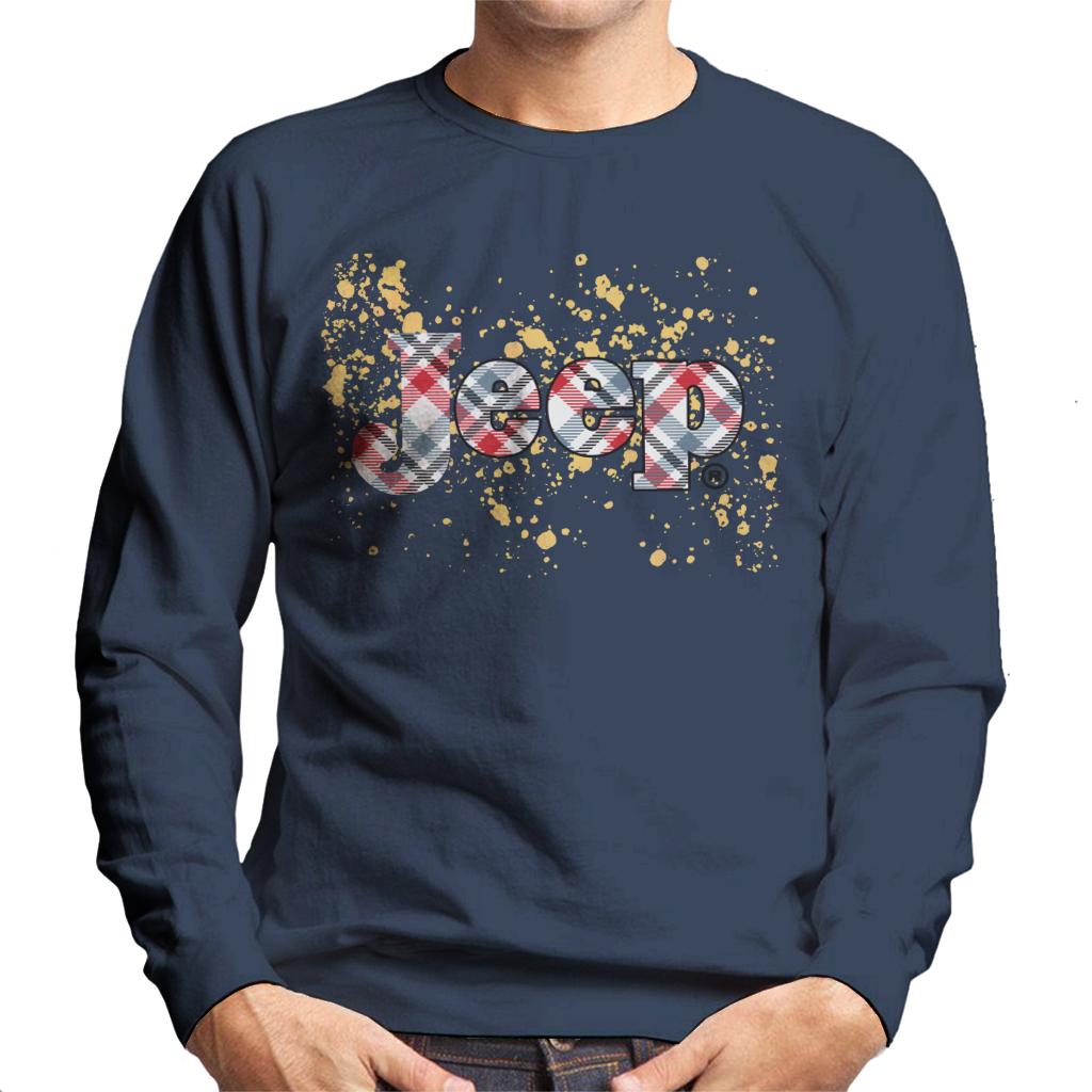 Jeep Splattered Logo Men's Sweatshirt-ALL + EVERY